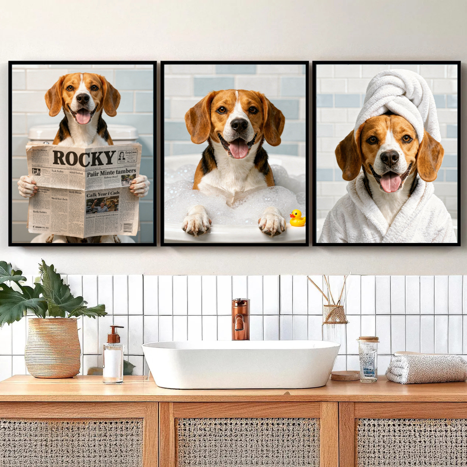Wuffi Bundle - 3 Personalisierte Kunstwerke